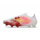 adidas F50 Elite FG Neuf Crampons Blanc Rouge Or