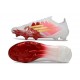 adidas F50 Elite FG Neuf Crampons Blanc Rouge Or