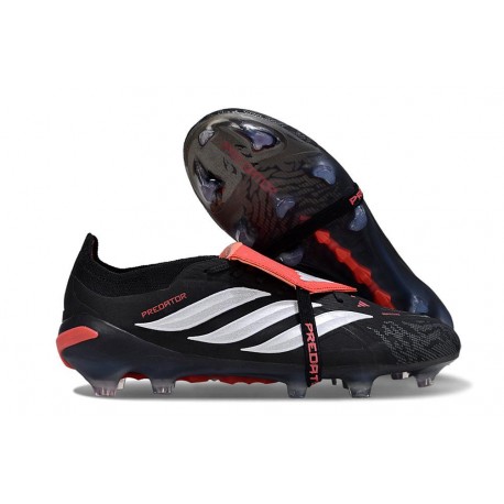 Adidas Predator 26 Elite Tongue FG Nouvelle Noir Blanc Rouge