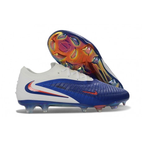 Nike Phantom 6 Elite Low FG Nouvelles Bleu Rapide Blanc