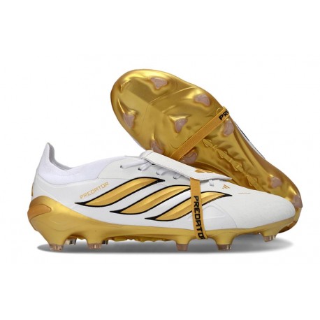 Adidas Predator 26 Elite Tongue FG Nouvelle Blanc Or