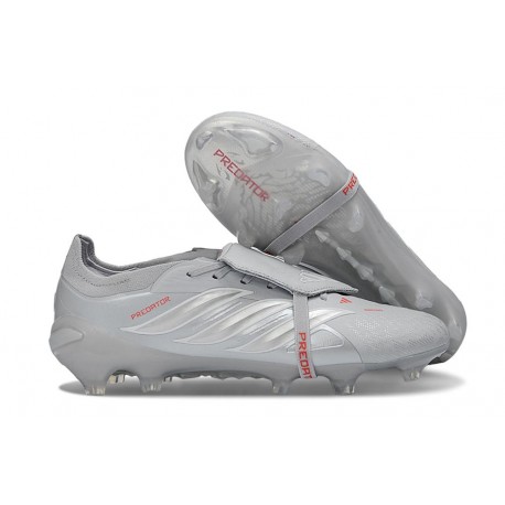 Adidas Predator 26 Elite Tongue FG Nouvelle Gris Argent