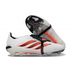 Adidas Predator 26 Elite Tongue FG Nouvelle Blanc Rouge Noir