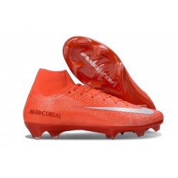 Chaussures Neuf Nike Mercurial Superfly 10 Elite FG Rouge Blanc