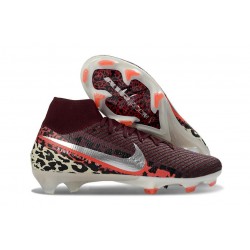 Chaussures Neuf Nike Mercurial Superfly 10 Elite FG Marron Argent