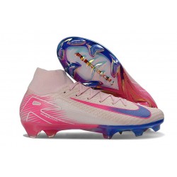 Chaussures Neuf Nike Mercurial Superfly 10 Elite FG Rose Bleu