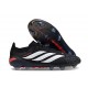 Crampons Adidas Predator 26 Elite FG Noir Blanc Rouge