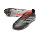 Crampons Adidas Predator 26 Elite FG Fer Mét. Blanc Ftwr Rouge Lucide