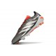 Crampons Adidas Predator 26 Elite FG Fer Mét. Blanc Ftwr Rouge Lucide