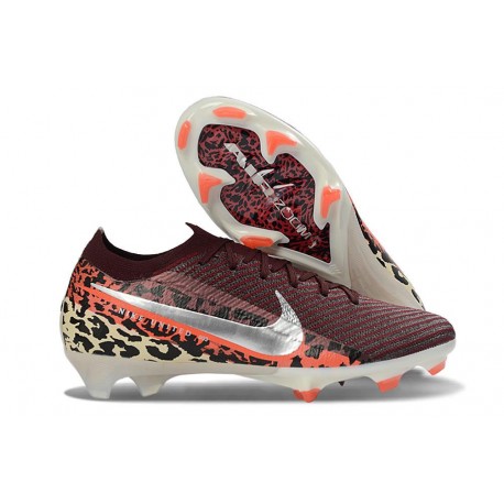 Nike Air Zoom Mercurial Vapor 16 Elite FG Rouge Argent Noir 