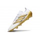 Crampons Adidas Predator 26 Elite FG Blanc Or