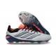 Crampons Adidas Predator 26 Elite FG Gris Noir Rouge
