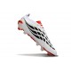 Crampons Adidas Predator 26 Elite FG Blanc Noir Rouge