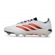 Crampons Adidas Predator 26 Elite FG Blanc Noir Rouge