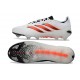 Crampons Adidas Predator 26 Elite FG Blanc Noir Rouge
