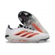 Crampons Adidas Predator 26 Elite FG Blanc Noir Rouge