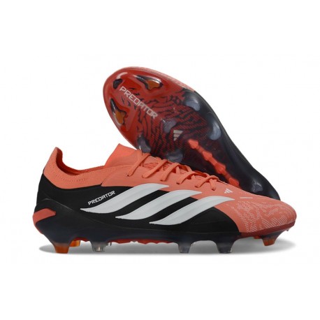 Adidas Predator Elite Low FG Nouvelles Orange Noir Blanc