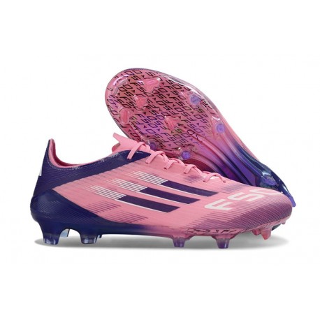 Chaussures de Foot adidas F50 Elite FG Rose Noir