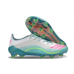  adidas F50 Elite FG X Messi Blanc Ftwr Rose Lucide Flash Aqua