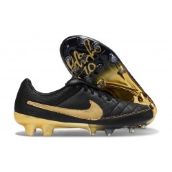 Nike Tiempo Maestro Elite FG Nouveaux Noir Or