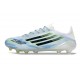 Chaussures de Foot adidas F50 Elite FG Blanc Bleu Noir