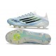 Chaussures de Foot adidas F50 Elite FG Blanc Bleu Noir