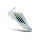 Chaussures de Foot adidas F50 Elite FG Blanc Bleu Noir