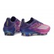 Chaussures de football adidas F50+ Elite FG Rose Violet Blanc