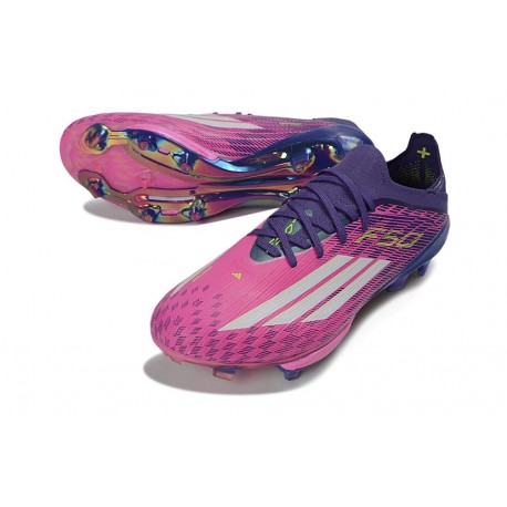 Chaussures de football adidas F50+ Elite FG Rose Violet Blanc