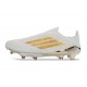 adidas Chaussures de football F50+ LL FG Blanc Or