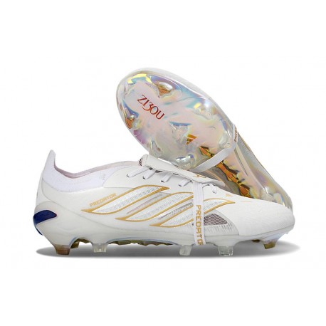 Adidas Predator 26 Elite Tongue FG Nouvelle Blanc Or