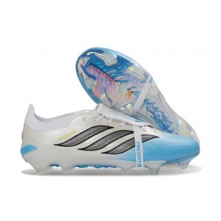Adidas Predator 26 Elite Tongue FG Nouvelle Blanc Bleu Noir