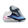 Chaussure Nike Phantom 6 Elite High FG Bleu Rapide Rose Explosif Blanc