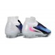 Chaussure Nike Phantom 6 Elite High FG Bleu Rapide Rose Explosif Blanc