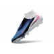Chaussure Nike Phantom 6 Elite High FG Bleu Rapide Rose Explosif Blanc