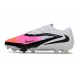 Nike Phantom 6 Elite Low FG Nouvelles Rose Blanc