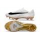 Chaussure Nike Mercurial Vapor XVII Elite FG Blanc Noir Or