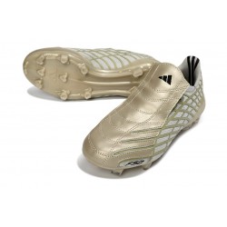 Crampons Nouvelle adidas F50 Elite FG Spider Or Gris