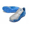 Crampons Nouvelle adidas F50 Elite FG Spider Bleu Argent