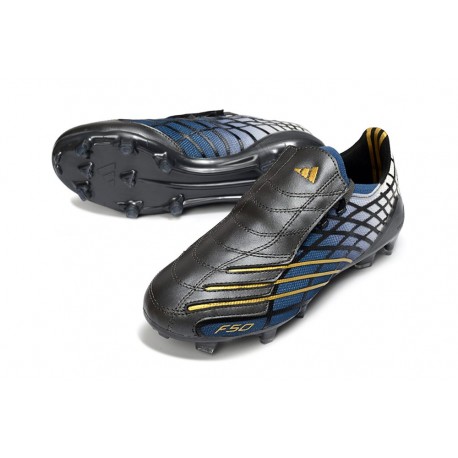 Crampons Nouvelle adidas F50 Elite FG Spider Noir Bleu Blanc