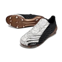 Crampons Nouvelle adidas F50 Elite FG Spider Noir Blanc Or