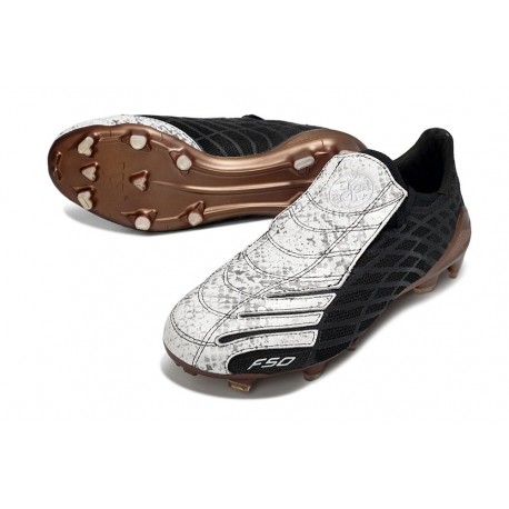 Crampons Nouvelle adidas F50 Elite FG Spider Noir Blanc Or