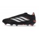 Crampons de Football Adidas Predator Elite Laceless FG Noir Blanc