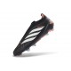 Crampons de Football Adidas Predator Elite Laceless FG Noir Blanc