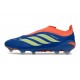 Crampons de Football Adidas Predator Elite Laceless FG Bleu Orange Vert Citron