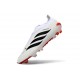 Crampons de Football Adidas Predator Elite Laceless FG Blanc Noir Rouge