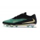 Chaussures Nike Phantom 6 Elite Low FG Vert Noir Or