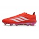 Chaussure de Foot Adidas Predator Elite LL FG Rouge Blanc