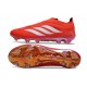 Chaussure de Foot Adidas Predator Elite LL FG Rouge Blanc