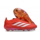 Chaussure de Foot Adidas Predator Elite LL FG Rouge Blanc